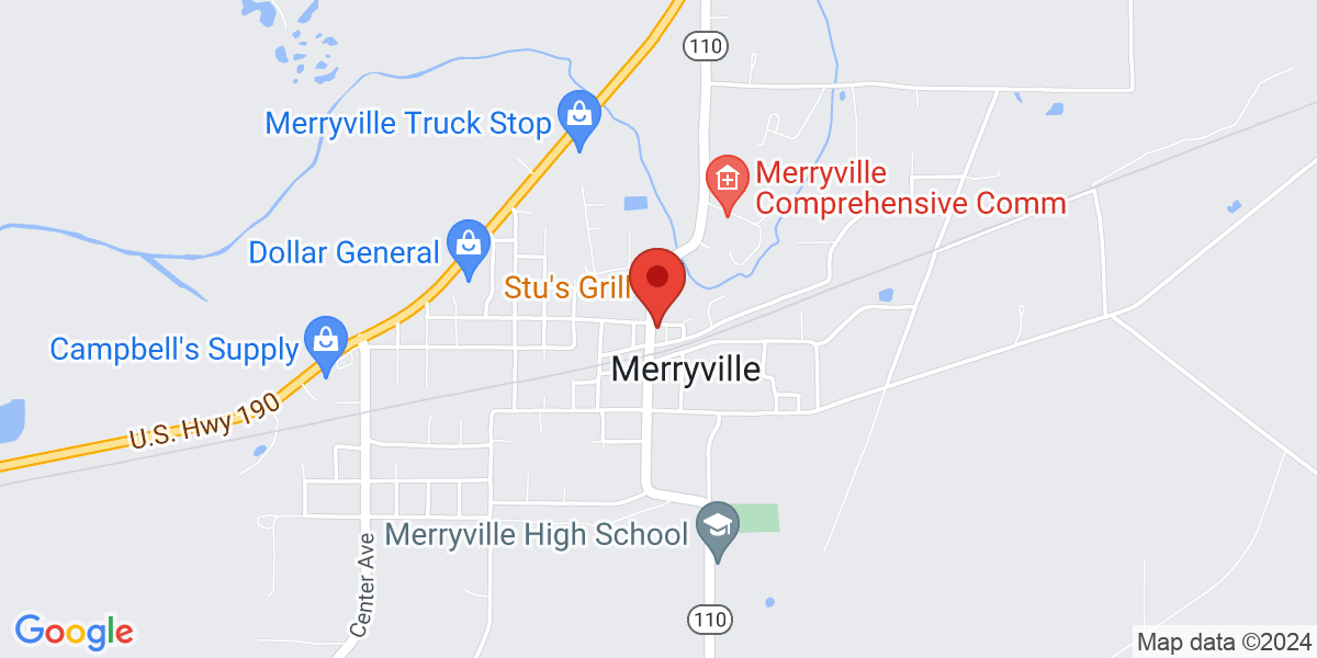 Map of Merryville